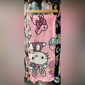 Hello kitty Easter plush blanket throw